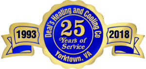 Deals Heating and Cooling 25 Years of Service Yorktown virginia